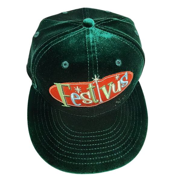 Seinfeld Festivus Velvet 59FIFTY Hat Size 7 1/4 New Era Rare Holiday Edition NWT - Picture 1 of 12